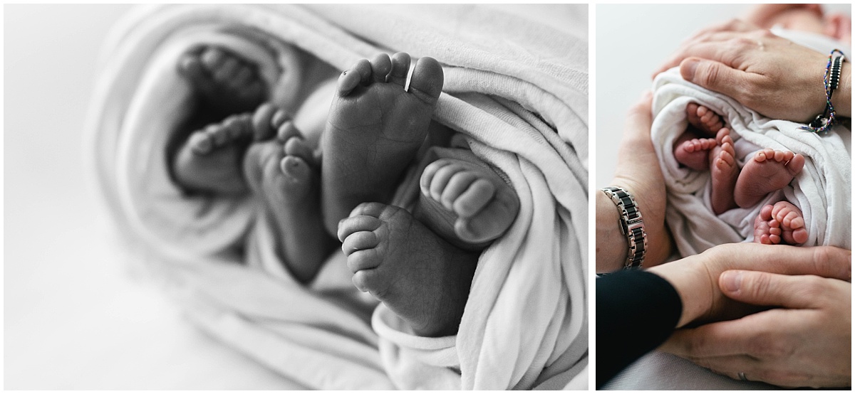 Triplet newborn photography