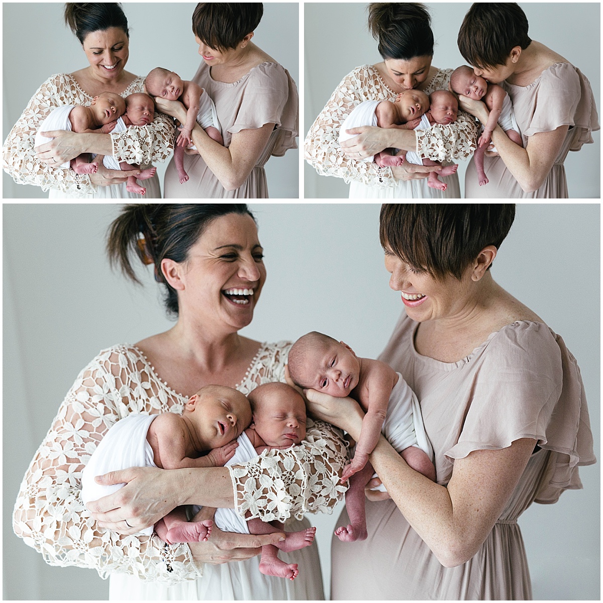 Triplet newborn photography