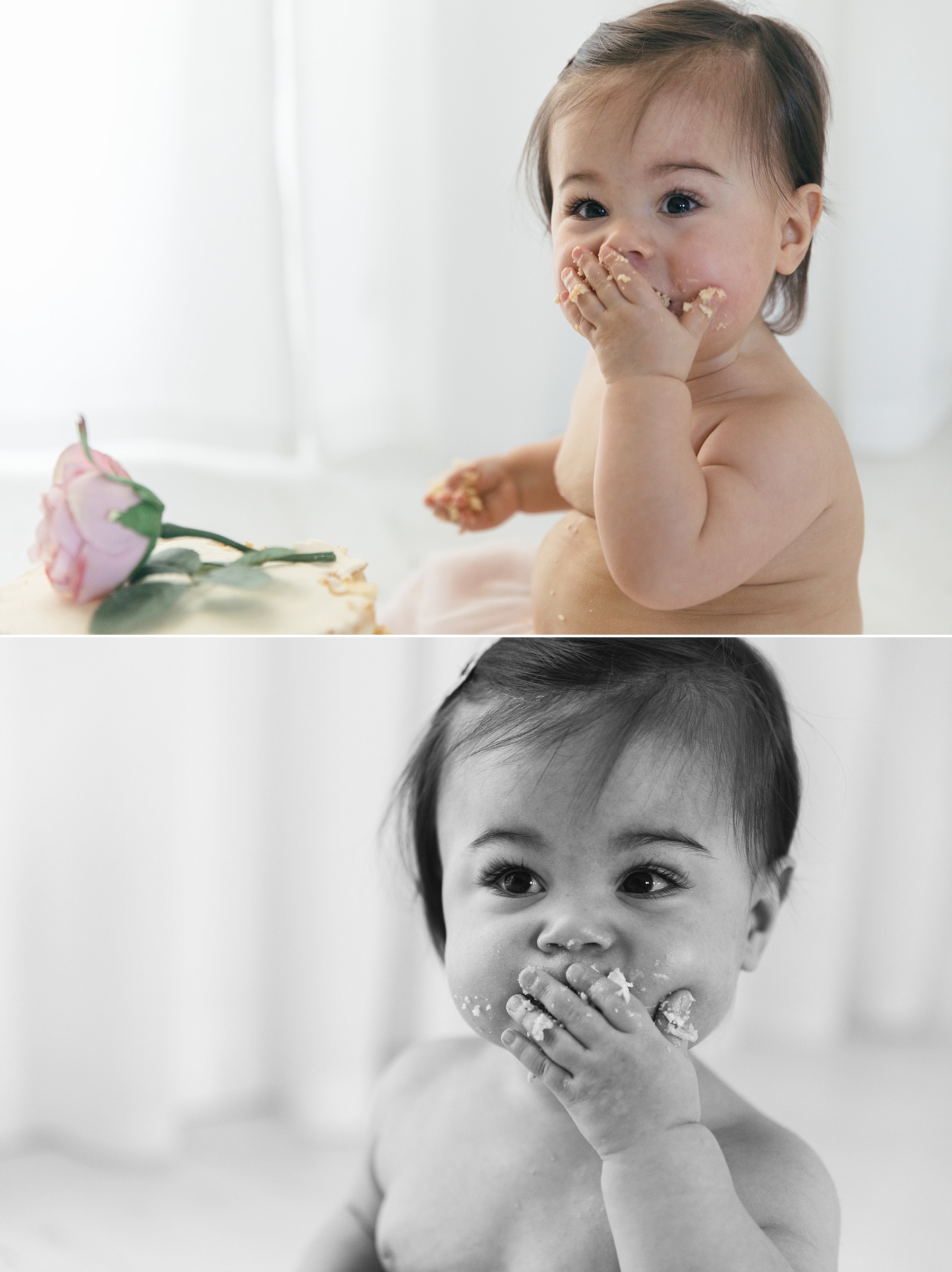 one year photoshoot cake smash birthday photography