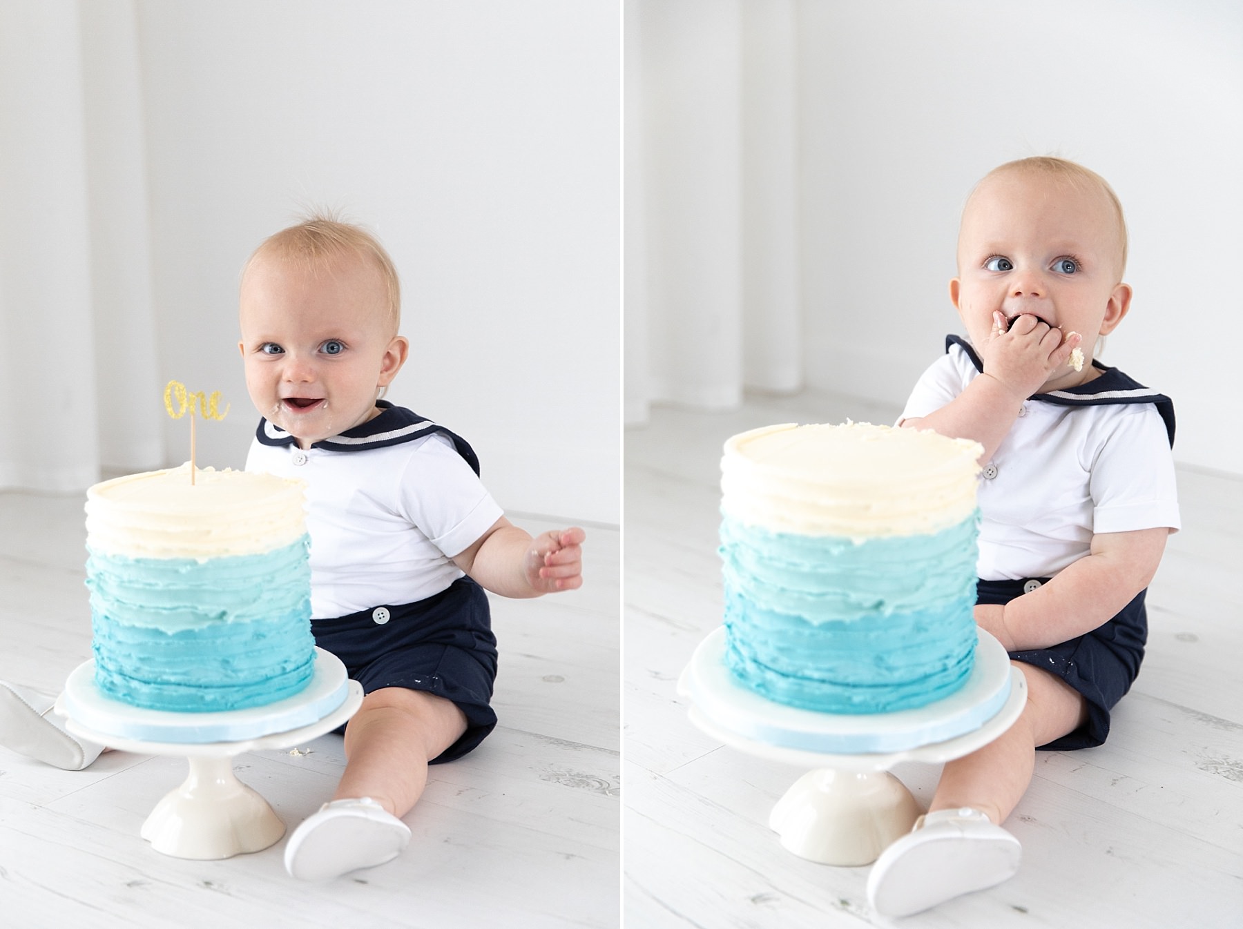 Cake smash session Farnborough Basingstoke Hampshire first birthday shoot