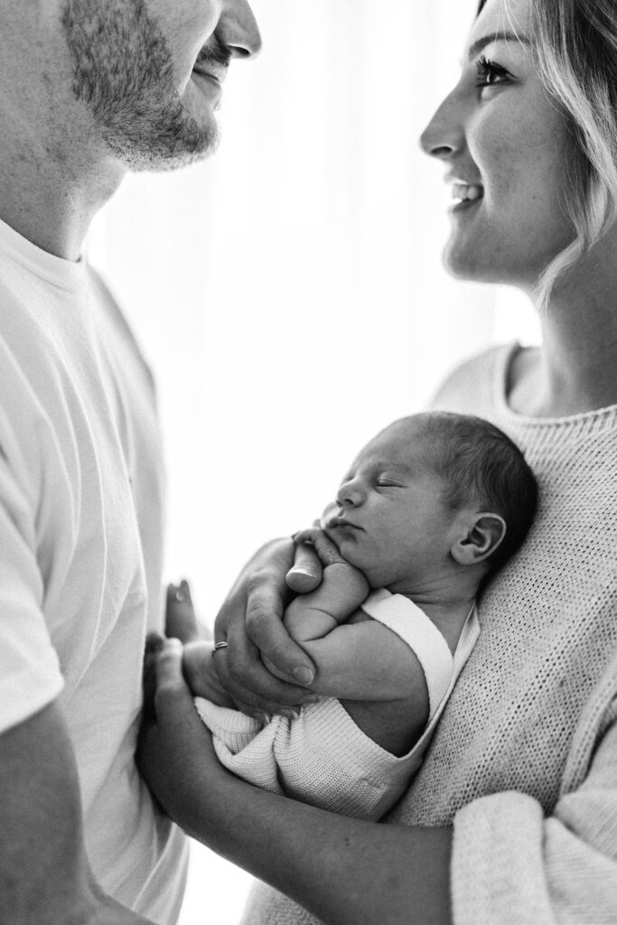 Newborn photoshoot with parents Hampshire 