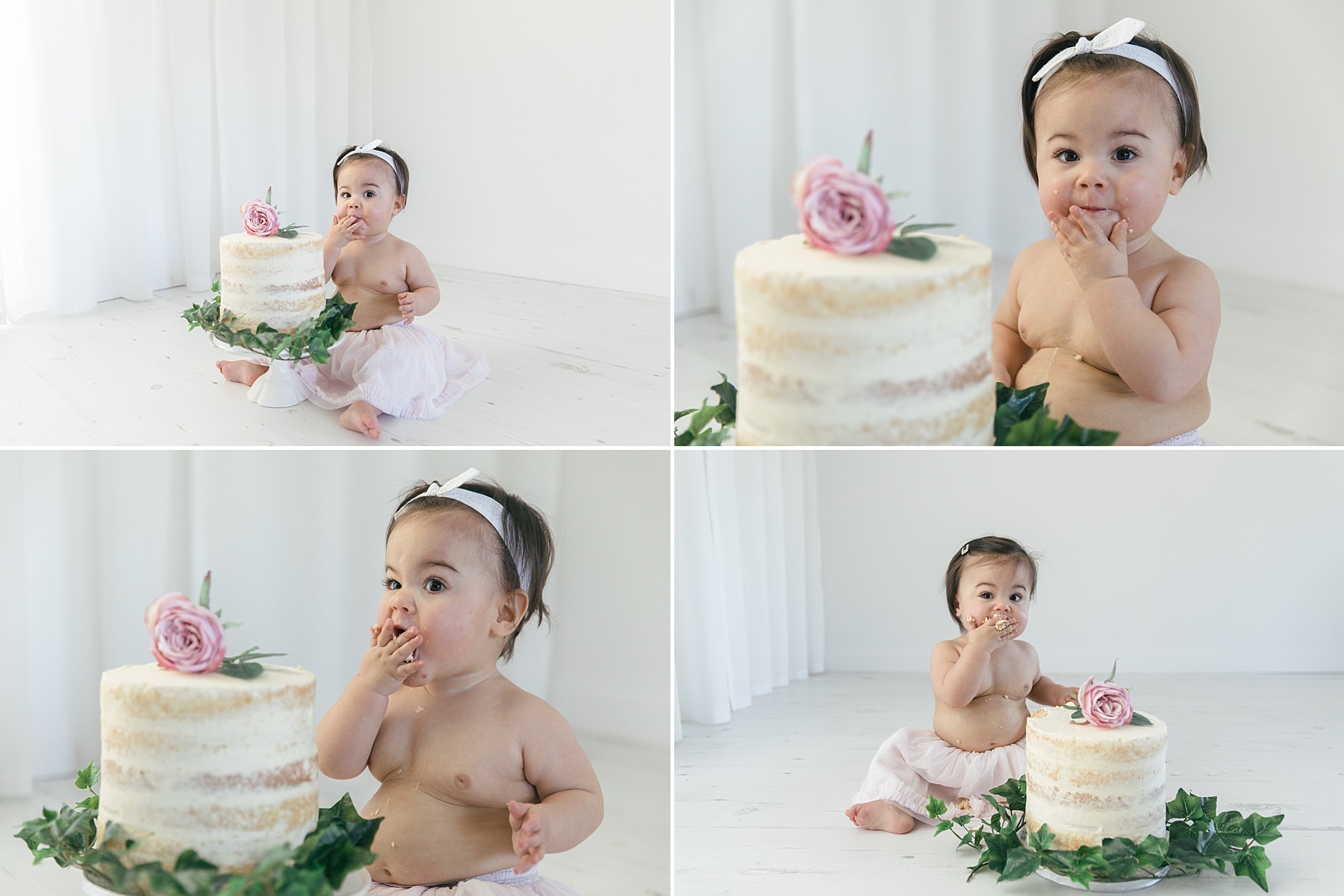 one year photoshoot cake smash birthday photography