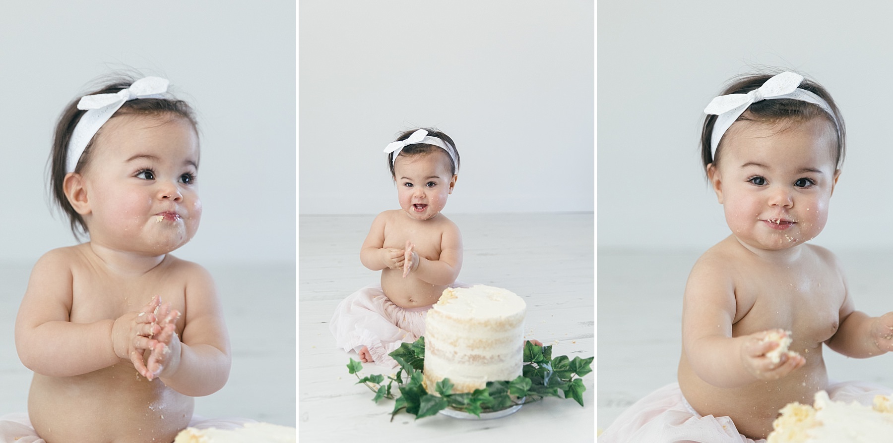 one year photoshoot cake smash birthday photography